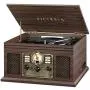 Victrola Nostalgic 6-in-1 Bluetooth Record Player & Multimedia Center with Built-in Speakers - 3-Speed Turntable, CD & Cassette Player, AM/FM Radio | Wireless Music Streaming | Espresso