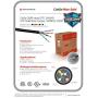 Monoprice 1000FT 24AWG Cat5e 350MHz UTP Solid, Riser Rated (CMR), Bulk Ethernet Bare Copper Cable - Blue