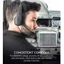 BlueParrott B350-XT BPB-35020 Noise Canceling Bluetooth Headset with 300-FT Wireless Range for iOS and Android Bundle with Blucoil Headphones Carrying Case, and Replacement Ear Pads