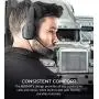 BlueParrott B350-XT BPB-35020 Noise Canceling Bluetooth Headset with 300-FT Wireless Range for iOS and Android Bundle with Blucoil Headphones Carrying Case, and Replacement Ear Pads