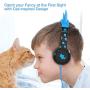 [Upgrade] iClever HS01 Kids Headphones with Mic, Cat Ear Hello Kitty Headphones for Kids Boys Girls, Adjustable 85/94dB Volume Limit, Childrens Headphones for School/Tablet, Blue