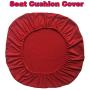 Loghot Chair Covers Spandex Universal Computer Office Desk Stretch Rotating Pure Color Chair Cover (Red)