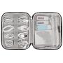 Travel Cable Organizer, BUBM Universal Electronics Bag for Cords, USB, Flash Drive, Power Bank(Small, Black)