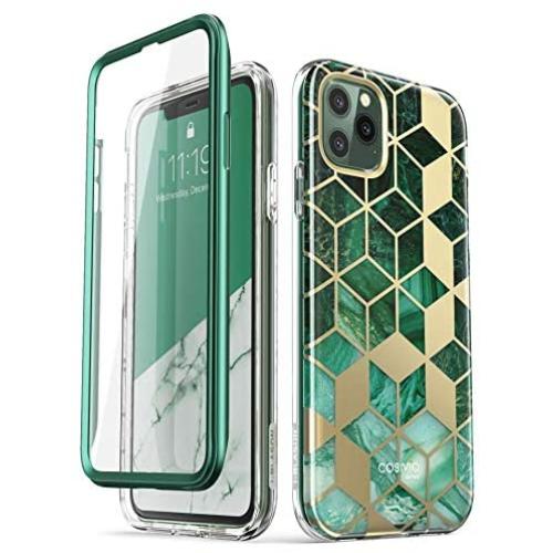 i-Blason Cosmo Series Case for iPhone 11 Pro Max 2019 Release, Slim Full-Body Stylish Protective Case with Built-in Screen Protector (Green)
