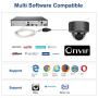 Anpviz 5MP H.265 IR Dome IP Camera PoE with Microphone, Audio, IP Security Camera Night Vision 98ft, Motion Alert, Weatherproof IP66 Indoor Outdoor ONVIF Compliant, Wide Angle 2.8mm