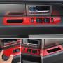 Car Window Lift Switch Panel Decoration Frame Cover Trim for 2009-2014 Ford F150 (Red)