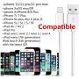 iPhone Charger Cable (5 Pack,3FT/6FT10FT) SHARLLEN Fast iPhone Charging Cable Long Cords Compatible iPhone 11/XS/Max/XR/X/8/8 Plus/7/7 Plus/6/6 Plus/6S/6S Plus More (White)