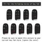 TANGSEN Smart Key Fob Case for CHRYSLER 200 300 for DODGE CHALLENGER CHARGER DART for JEEP CHEROKEE COMPASS GRAND CHEROKEE SRT HELLCAT TRACKHAWK 2 3 4 5 Button Keyless Entry Remote Cover Carbon Fiber