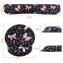 Keyboard Wrist Rest Pad and Mouse Pad Wrist Support, Ergonomic Raised Memory Foam, Non Slip PU Rubber Base [Pain Relief] for Office, Computer, Laptop, Typist, Gamer