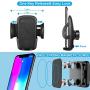 BTMAGIC Car Phone Mount, Dashboard Car Phone Holder, Ultimate Hands-Free Phone Holder for Car Dashboard, Washable Super Suction Cup (Black2)