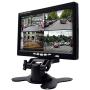 7 Inch HD 4 Split Quad Video Displays Backup Monitor kit LCD Rear View Monitor for Car Backup Camera Kit & Home Surveillance Security System