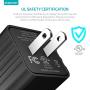iPhone Charger Set, 2-Pack Overtime Apple MFi Certified Lightning Cables with 1 Dual USB Wall Adapter - 2.4 AMP Compatible w/iPhone 11 Pro Max XS XR X 8 7 6S 6 Plus SE iPad (Black/Black, 6ft)