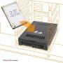 ICY DOCK 2.5'' to 3.5'' SAS/SATA HDD & SSD Converter/Mount/Kit/Adapter - EZConvert MB882SP-1S-2B