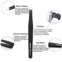 Precision Tweezers Set, XOOL 10 PCS ESD Tweezers Set, Anti-Static Stainless Steel Tweezers Kit, Non-magnetic and Multi-standard Stainless Steel Tweezers for Lab, Electronics, Jewelry and Detailed Work