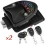 RV Door Lock Keyless Entry with Deadbolt, Zinc Alloy RV Door Latch with Two Wireless Remote Controllers, Handle Latch with Keypad & Fob 20m for RV Caravan Trailer Car Camper, RV Accessories