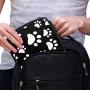 Dog Paw Electronic Organizer Compact Travel Cable Organizer Bag Pouch