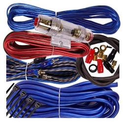 Complete 1500W Gravity 8 Gauge Amplifier Installation Wiring Kit Amp Pk3 8 Ga Blue - for Installer and DIY Hobbyist - Perfect for Car/Truck/Motorcycle/Rv/ATV