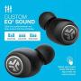 JLab Audio Go Air True Wireless Bluetooth Earbuds + Charging Case | Black | Dual Connect | IP44 Sweat Resistance | Bluetooth 5.0 Connection | 3 EQ Sound Settings: JLab Signature, Balanced, Bass Boost