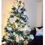 95FT 240LED Christmas Decorations Lights, Waterproof Twinkle Lights, Indoor/Outdoor Christmas Lights, 8 Mode Clear Wire Mini Lights for Christmas Trees Wedding Festival Party Decoration (Warm White)