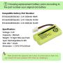iMah Ryme B1-2 BT166342 BT266342 BT183342 BT283342 Cordless Phone Batteries Compatible with Vtech CS6114 CS6429 CS6719-2 AT&T EL5210 EL51203 Handset Telephone, Pack of 3