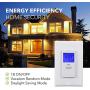 BN-LINK 7 Day Programmable In-Wall Timer Switch for Lights, fans and Motors, Single Pole and 3 Way (Compatible with SPDT) Both Use, Neutral Wire Required, White (Blue Backlight)