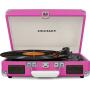 Crosley Cruiser Deluxe Vintage 3-Speed Bluetooth Suitcase Turntable, Pink