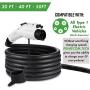PRIMECOM Level 2 EV Charger 220/240V, 16A, 30ft & 50ft, Portable EVSE Electric Vehicle Charging Cable Compatible with Bolt Volt Leaf BMW i3 Fiat 500e Clarity NIRO Prius (30 Feet, 10-50P)