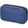 LIHIT LAB Pen Case, 7.9 x 2 x 4.7 inches, Blue (A-7551-108)