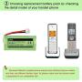 iMah BT184342/BT284342 Cordless Phone Battery Pack Compatible with Vtech AT&T BT18433/BT28433 BT1011 BT1018 BT1022 BT1031 CS6219 CS6229 DS6151 Motorola L602 L701 Handset, Pack of 3
