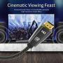 HDMI 2.1 Cable, HDMI Cable (9.9Ft) UHD HDR 8K (7680x4320) high-Speed 48Gbps 8K 3D for TV Roku PS4 SetTop Box HDTVs Projector