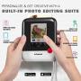 Polaroid WiFi Wireless 3x4 Portable Mobile Photo Printer (White) with LCD Touch Screen, Compatible w/ iOS & Android