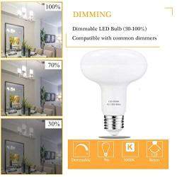 Dimmable Led Flood Light Bulbs Reflector Bulb,100W Equivalent 12Watt ,BR30 LED Bulb,Daylight 5000K,1275LM,R30 E26 Medium Standard for Recessed Track Lighting Downlight Recessed Can Light- 4 Pack