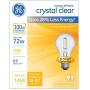GE Lighting Crystal Clear 72-Watt, (100-watt replacement) 1490-Lumen A19 Light Bulb with Medium Base, (72W, 1490-Lumen)