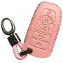 Pink Leather 5 Buttons Smart Key Fob Case Case Remote Skin Holder Protector Jacket For 2017 Ford Fusion F250 F350 F450 F550 Edge 2018 Explorer Expedition Keyless Control Pink Leather 5 Buttons Smart Key Fob Case Case Remote Skin Holder Protector Jacket For 2017 Ford Fusion F250 F350 F450 F550 Edge 2018 Explorer Expedition Keyless Control