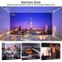 Bluetooth WiFi Video Projector HD Home Theater Digital LCD LED Proyector with 4600 Lux Android Projector for Indoor Outdoor Entertainment Game HDMI USB VGA AV TV Stick Xbox Blue-ray Player Wii Laptop