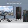 DisplayPort Switch, ConnBull Bidirectional DisplayPort 1.4 KVM Splitter 2 Input 1 Output - Supports 8K 4K 1080P, Manual DP Switcher for Monitor etc