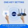 Whew WiFi Extender Signal Booster, 1200Mbps Wireless Internet Amplifier, Dual Band 2.4G & 5Ghz WiFi Extender, 4 Antennas Full Coverage with Ethernet Port and WPS, Ap Repeater Mode