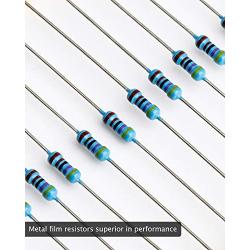 Elegoo 17 Values 1% Resistor Kit Assortment, 0 Ohm-1M Ohm (Pack of 525) RoHS Compliant