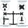 Mount-It! Dual Monitor Stand | 2 Monitor Mount Fits 19 20 21.5 24 27 29 32 Inch Computer Screens | Free Standing and Grommet Bases | Two Heavy Duty Tilt Swivel Height Adjustable Arms | VESA Compatible Mount-It! Dual Monitor Stand | 2 Monitor Mount Fits 19 20 21.5 24 27 29 32 Inch Computer Screens | Free Standing and Grommet Bases | Two Heavy Duty Tilt Swivel Height Adjustable Arms | VESA Compatible