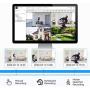 ZOSI 1080P H.265+ Home Security Camera System,5MP Lite 8 Channel Surveillance DVR with Hard Drive 1TB and 4 x 1080p Weatherproof CCTV Dome Camera Outdoor Indoor with 80ft Night Vision, Motion Alerts