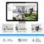 ZOSI 1080P H.265+ Home Security Camera System,5MP Lite 8 Channel Surveillance DVR with Hard Drive 1TB and 4 x 1080p Weatherproof CCTV Dome Camera Outdoor Indoor with 80ft Night Vision, Motion Alerts