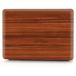 HRH 2 in 1 Brown Wood Texture Laptop Body Shell Protective PC Hard Case Cover Match Silicone Keyboard Cover for MacBook Pro 13.3'' with Retina Display (A1502/A1425)(W/O CD-ROM) 2015/2014/2013/end 2012