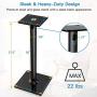 PERLESMITH Universal Floor Speaker Stands 26 Inch for Surround Sound, Klipsch, Sony, Edifier, Yamaha, Polk & Other Bookshelf Speakers Weight up to 22lbs - 1 Pair