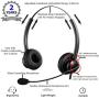 Oppetec Office Work Headset with 2.5mm Jack, Dual Ear Phone Headset with Noise Cancelling Microphone, Compatible with Panasonic Cisco SPA Series Avaya Grandstream Gigaset Cordless Phone