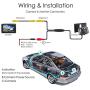EINCAR Backup Camera for Cars Pickup Trucks SUVs Vans RVs Car Rear View Camera 6 LED Night Vision IP67 Waterproof Reverse Camera Rearview 170° Wide View Angle