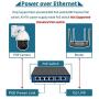 PoE Ptz Camera, Bioxo 1080P High Speed 20X Optical Zoom PoE IP Camera Outdoor, 328ft Night Vision Auto Tracking Camera, Waterproof Onvif IP Camera
