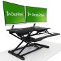Dual Monitor Stand Up Desk | Desk Riser 32 Inch Wide by The House of Trade | Height Adjustable desks for Standing and Sitting
