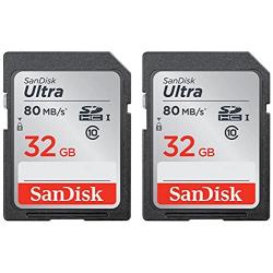 Calumet Sandisk Ultra SDHC 32GB 80MB/S C10 Flash Memory Card (SDSDUNC-032G-AN6IN) 2 Pack