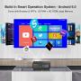 Bluetooth WiFi Video Projector HD Home Theater Digital LCD LED Proyector with 4600 Lux Android Projector for Indoor Outdoor Entertainment Game HDMI USB VGA AV TV Stick Xbox Blue-ray Player Wii Laptop