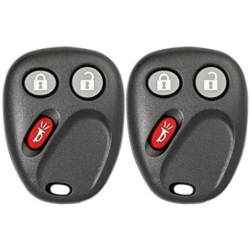 Keyless2Go Replacement for Keyless Entry Car Key Vehicles That Use 3 Button LHJ011-2 Pack